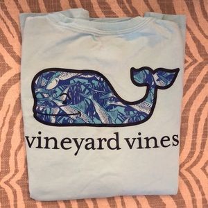Vineyard vines girl long sleeve blue 12-14 M